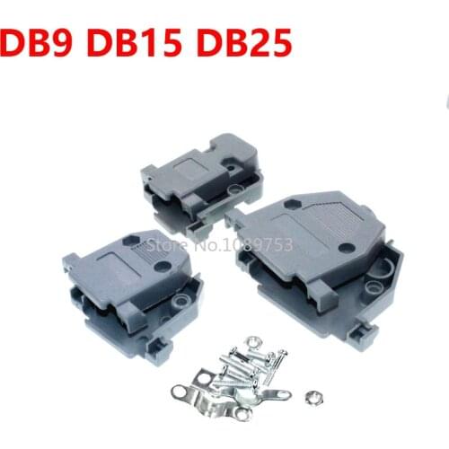 5PCS/LOT DB9 DB15 DB25 DB37 Plastic Shell DB serial series shell DB9 Connectors