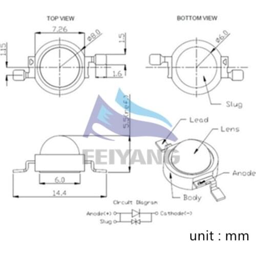 5pcs UV LED for Nail Dryer GEL High Power Beads 3W Light Emitting Diode Lamp Diodo 3-Watt Purple 395nm Ultra-violet Copper Base