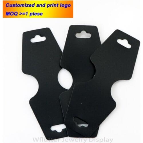 50pcs Clear and Black Plastic Bangle Packaging Card Hearwear Packing Card Bracelet Holder Headwear Organizer Jewelry Organizer