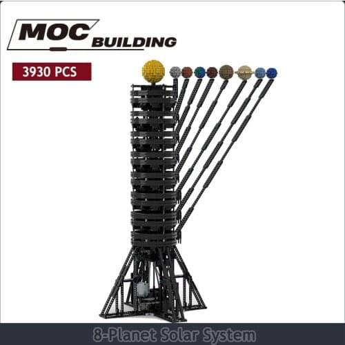 8-Solar System Planet Creative Ideas Eight Planets in Solar System Building Blocks Sun Moon Universe Bricks Set