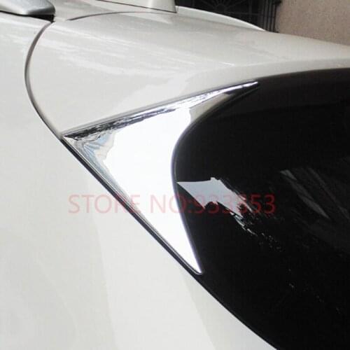 ABS Chrome Rear Window Trim On The Tail Sequined Triangle Car Styling For MazdaS Cx-5 2012 2013 2014 2015