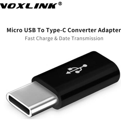 VOXLINK Adapter Micro Usb Male To Type-c Converter Adapter with data sync for Huawei Macbook Oneplus Xiaomi Charging Charger