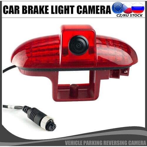 Car Brake LED Light Rear View Camera For Renault Trafic 2001-2014 Vauxhall Vivaro Opel Combo Parking Vehicle Reverse Camera CCD