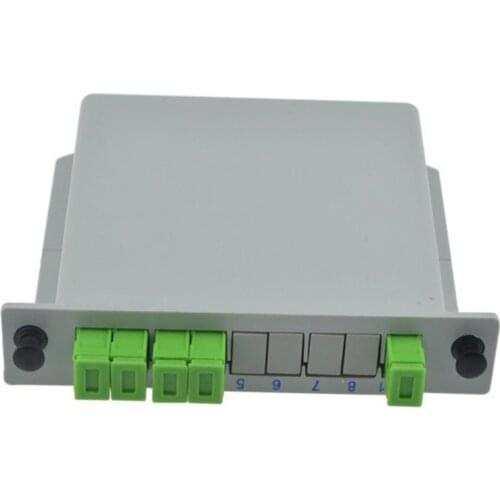 Free Shipping 10PCS/ Lot SC APC PLC 1X4 splitter Fiber Optical Box FTTH PLC Splitter box Planar waveguide type Optical splitter