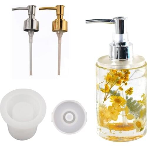 DIY Perfume Bottle Santizer Storage Case Silicone Round Square Shape Bottles Mold Handmade UV Resin Decoration Storage Tank