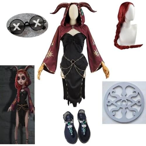 Game Identity V Cosplay Costume Fiona Gilman Full Set Uniform Suits Men Woman Role Play Halloween Carnival Party Coatumes Wig