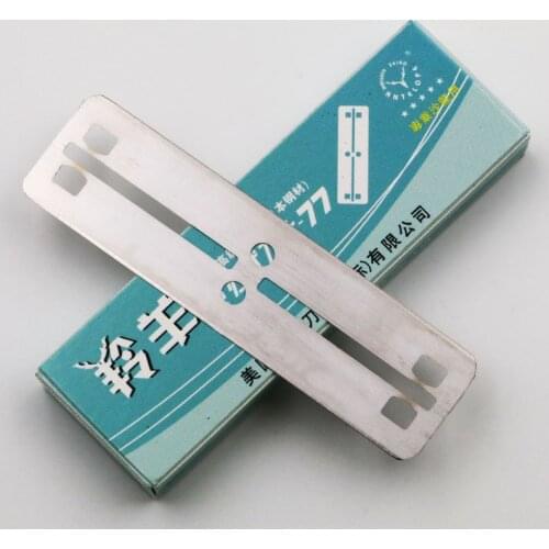 100 Pcs Antelope Senior-77 Razor Blades Brand Stainless Steel Safety Razor Blades To Shave Blade To Razor For Men Barber Blade