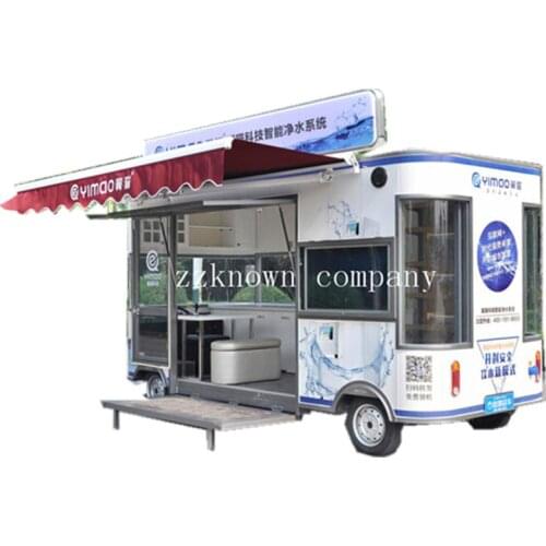 Multifunction Electric Food Truck Mobile Kitchen Catering Trailer Snack Coffee Hot Dog Vending Cart for Sale Customizable