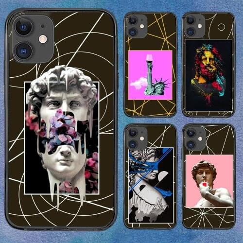 David Retro Fashion Funny Phone Case For iphone 12 11 6 Mini Pro XS Max X XR 7 8 Plus Soft TPU Cover 12Pro 11Pro 12Mini