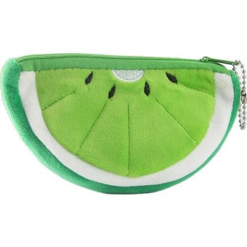 Wholesale 100pcs/lot Mini Little 8cm Super Kawaii Plush Purse Watermelon Toys Kids stuffed Fruits Plush Toy Dolls