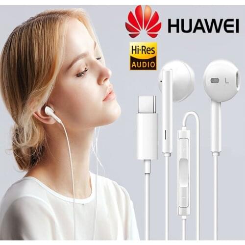 Original Huawei Cm33 Earphone Usb Type-c In Ear Mic Headset For Huawei Mate 10 Pro Mate 20 Pro P20 Pro Xiaomi 2s 6x Mi8 8se