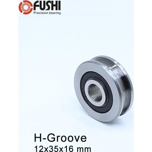 H Groove Bearing ( 1PC ) 12*35*16 mm Steel Bearing Rollers H7/2 H12/2 Slide Guide Bearings U Wheel Pulley