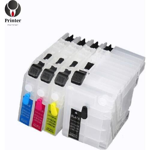 PRINTER PARTNER refillable empty cartridge LC-549 lc549 lc549 compatible for Brother DCP-J100 DCP-J105 MFC-J200