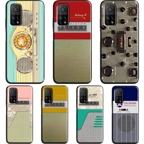 RETRO VINTAGE RADIO For Xiaomi Mi 11 Ultra Note 10 Lite Mi 9T 10T Pro A3 Coque For POCO X3 Pro M3 F1 F3 Case