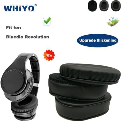 Replacement Ear Pads for Bluedio Revolution Headset Parts Leather Cushion Velvet Earmuff Earphone Sleeve Cover
