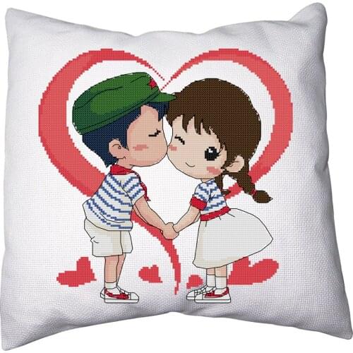 Everlasting Love Closer Hearts Chinese Cross Stitch Kits Ecological Cotton 11CT DIY Gift Christmas Decorations Gift