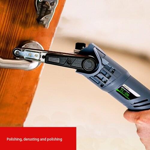 Japanese model mini belt machine sand file mold making small sandpaper machine polishing machine ring belt machine 220V availabl