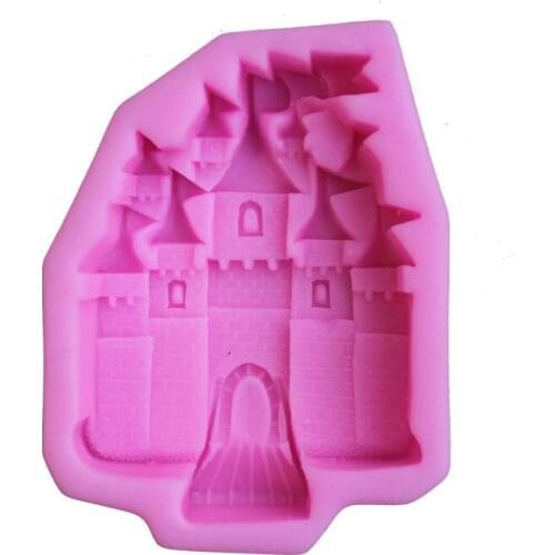 1 Pc Cute Cake Castle Mold Metal DIY Baking 3d Silicone Cake Mold Chocolate Tools Kawaii Cake Moulds D475