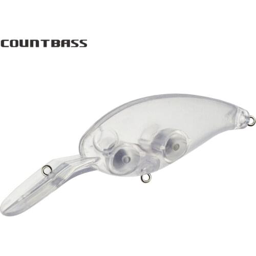 10pcs Blank Hard Lure bodies, Deep Crankbait 65mm, Unpainted Fishing Baits, Plug, Wobblers, Freshwater Fish Lure