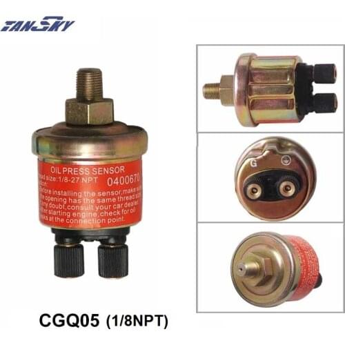 2-Terminal Engine Oil Pressure Gauge Sensor Transducer Sender Unit 1/8" 150 PSI For Aftermarket Gauge TK-CGQ05