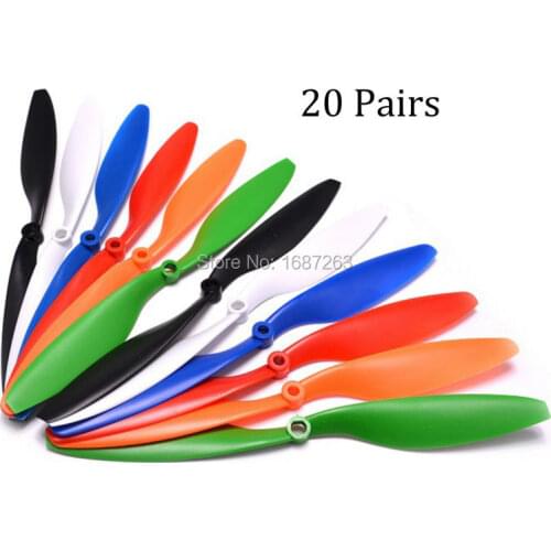 20 Pairs 1045 Props 10x4.5 CW/CCW Propeller for multicopter quadcopter FPV Orange Red White Blue Green Black