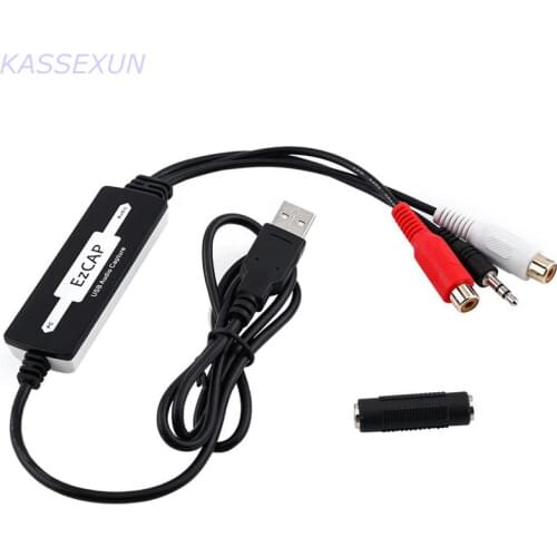 2017 new USB2.0 Audio Capture convet any rca analog to mp3/wma portable player through PC Free shipping