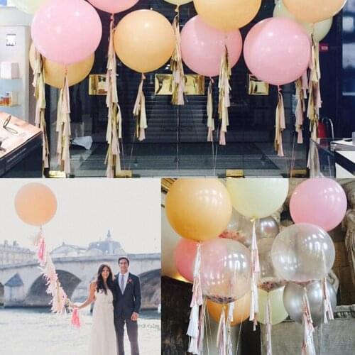 5pcs/Lot 36 Inch Valentines day Large Balloons Helium Inflat Latex Balloons Birthday Wedding Party Decor Round Big Giant Balloon