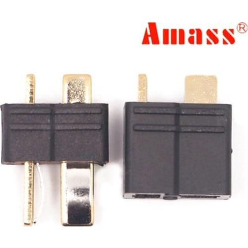 Amass AM-1015B Anti-Slip Black T Plug Connector Male & Female 1 Pair/5Pairs/10Pairs/20Pairs