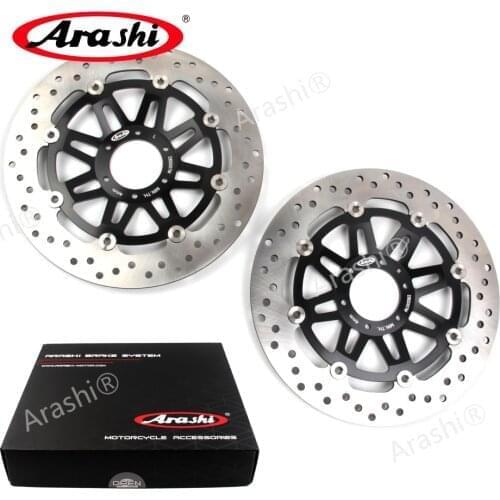 Arashi 1 Pair CB1 400 1989 1990 CNC Front Brake Disc For HONDA CB 1 400 1989 1990 Motorcycle Brake Rotors Black