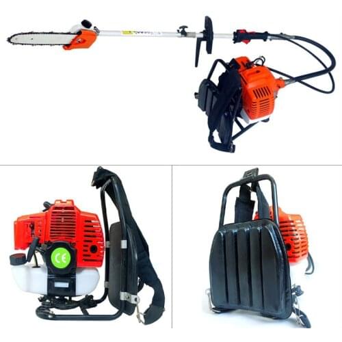 Gasoline Backpack 43cc Long Reach Pole brush cutter Petrol Chain Saw Brush Tree Cutter Pruner