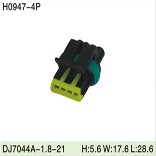 Free shipping 500pcs DJ7044A-1.8-21 4Pin 1.8mm AMP Car Electrical Wire Connectors for VW,BMW,Audi,Toyota,NISSAN AND other