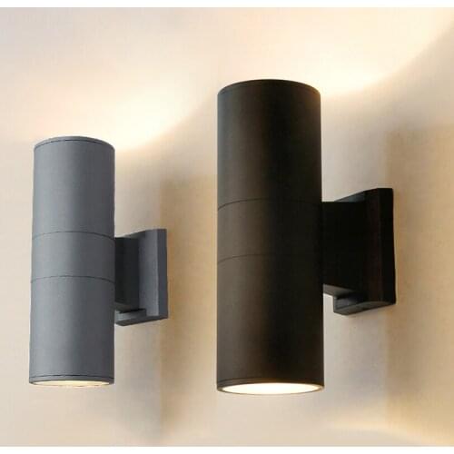 Cylinder Garden Aisle Porch Light 18W Outdoor Waterproof LED Wall Light Up Down Hotel Balcony Villa Exterior Wall Light