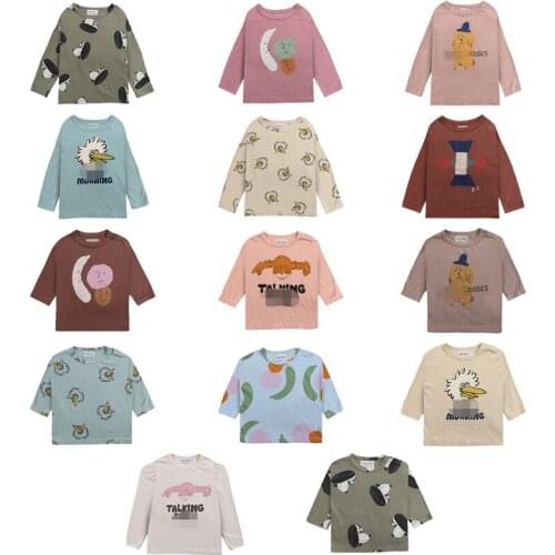 Childrens T-Shirt Autumn Printed Long-Sleeved T-Shirt Boys' Clothes Infants And Toddlers Animation T-Shirt Childrens Clothing