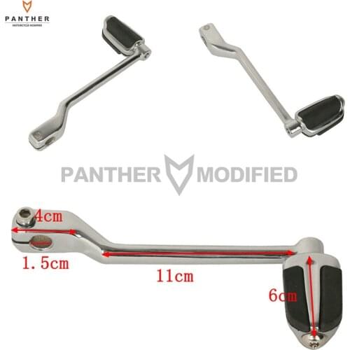 Chrome Motorcycle Shift Lever with Slipstream Shifter Peg Case for Harley Touring Trikes FL Softails 1986-Later