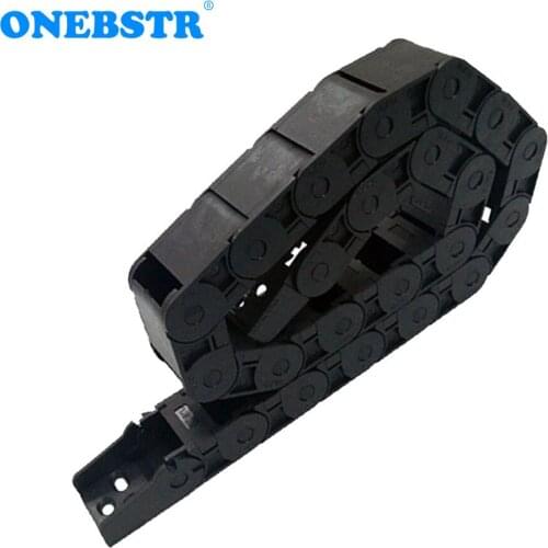 JFLO 18x25mm 1 Meter Wire Carrier Cable Drag Chain Semi Closed Inside OpeningTowline With Connectors Transmission Free Shipping