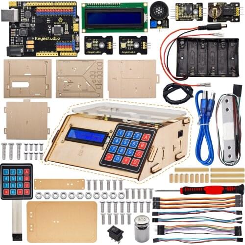 Keyestudio Electronic Scale Starter Kit Programming Electronic 5KG Counting Load Cell Weight Sensor HX711 for Arduino DIY STEM