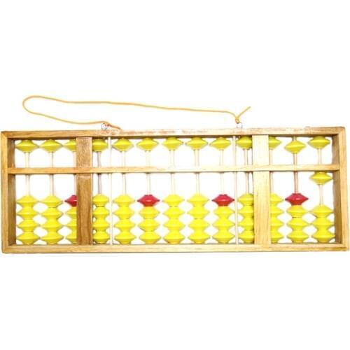 Chinese Abacus 13 Column Wood Hanger Big Size Non-Slip Abacus Chinese Soroban Tool In Mathematics Kids Math Education Toy 58Cm