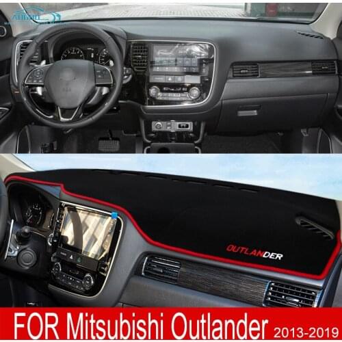 Dashboard Cover Mat Sun Shade Pad Instrument Panel Carpet For Mitsubishi Outlander 2013-2019 2016 2017 2018 2015 Car Accessories