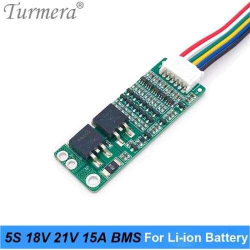 BMS Lithium 5S 18V 21V 15A Battery Board with Balancing for Vacuum Cleaner Battery Pack and 21V 18V Screwdriver Shurika Turmera