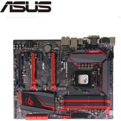For Asus MAXIMUS VII HERO Desktop Motherboard Z97 LGA 1150 For Core i7 i5 i3 DDR3 SATA3 USB3.0 Original Used Mainboard
