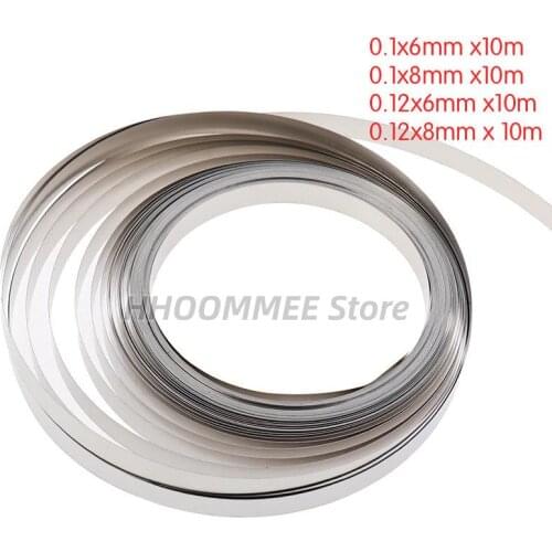 1 Roll 10m Li-ion Battery Nickel Sheet Plate Nickel Plated Steel Belt Strip Connector Spot Welding Machine Battery Welders New
