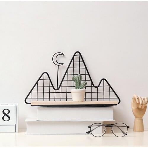 New Nordic Style Scandinavian Metal Wall Shelf Nordic Wall Decor Shelf Kids Room Decoration Organizer Storage Holders