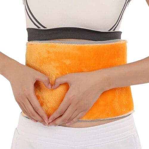NEW Thicken Plush Waist Warmer Lumbar Support Belt Cozy Warm Abdominal Protector Stomach Body Wrap Band Back Brace Kidney Binder