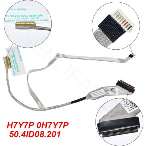 Genuine New H7Y7P 0H7Y7P 50.4ID08.201 DN13 LVDS Cable