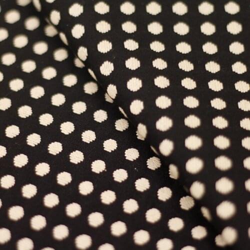 Customized spring and autumn wholesale embossed dot lace clothing brocade fabric dress high-end DIY suit jacquard fabric