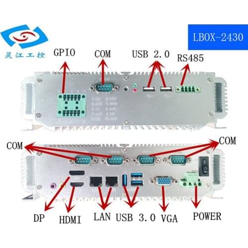 Industrial Computer /Aluminum brushed design I5 2.4GHZ 2G RAM quiet pc (LBOX-2430)