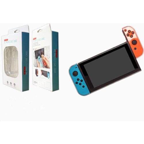 Detachable Crystal PC transparent box for Nintendo Switch NS NX box Hard back cover shell Insert directly into the base