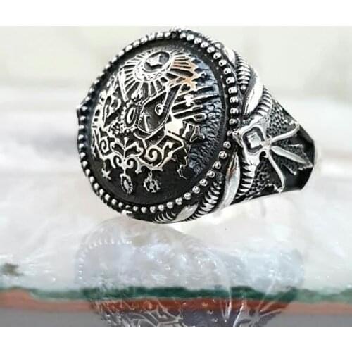Ottoman State Crested Silver Men 'S Ring