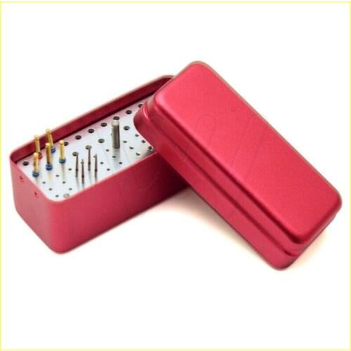 Dental 72 Hole Diamond Bur/Files Endo Sterilization Organizer Holder Container Box