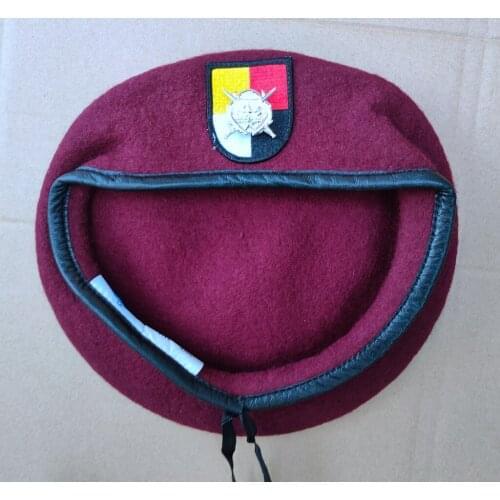Tomwang2012 US Army 3th Airborne Special Forces Group Wool Red Beret Special Forces Scuba Combat Operations Diver Military Hat